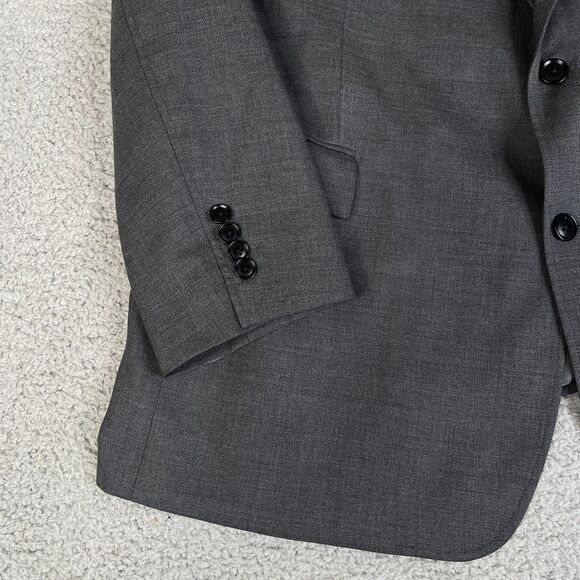 UNTUCKit  Palazzo Blazer Wool Mens 48R Italian Woven Gray Work Business Casual - Picture 4 of 16